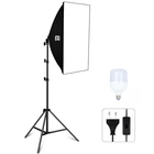 Kép 2/4 - Puluz Softbox LED stúdió szett 50x70cm, állvány, LED izzo 1 db PU5070EU