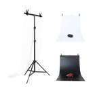 Kép 1/3 - Szett/állvány fényképészeti hátterek szászához Puluz 70x200cm + fényképező hátterek 2 db DCA0976
