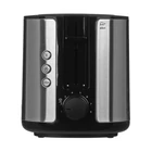 Kép 6/8 - Philips Viva Collection HD2650/90 toaster 2 slice(s) 950 W Black, Stainless steel