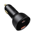 Kép 2/10 - Baseus Superme autós töltő, USB, USB-C, 100 W (fekete)