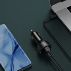 Kép 9/11 - Baseus Superme USB autós töltő, USB-C, 100W + USB-C kábel (fekete)