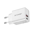 Kép 1/3 - Blitzwolf BW-S20 hamis töltő, USB, USB-C, 20 W (fehér)