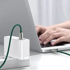 Kép 8/11 - Baseus USB-C-USB-C kijelzőkábel, 100 W, 2 m (zöld)