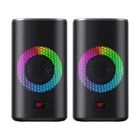 Kép 4/4 - Głośniki komputerowe 2.0 Havit SK212 Bluetooth RGB