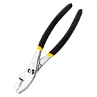Kép 1/5 - Deli Tools EDL25510 'slip-joint' fogó 10" (fekete / sárga)