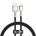 Kép 2/7 - Baseus Cafule USB-Lightning kábel, 2,4A, 0,25 m (fekete)