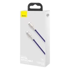 Kép 3/4 - Baseus Cafule USB-C-Lightning kábel, 20W, 2m (lila)