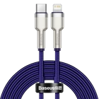 Kép 2/4 - Baseus Cafule USB-C-Lightning kábel, 20W, 2m (lila)