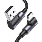 Kép 4/4 - USB-USB-C kábel, ferde UGREEN US176, 3A, 2m (fekete)