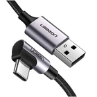 Kép 2/2 - UGREEN US284 USB és USB-C közötti ferde kábel, 3A , 2m (fekete)