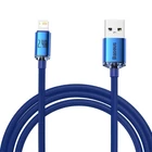 Kép 2/6 - Baseus Crystal Shine USB-Lightning kábel, 2,4A, 2m (kék)