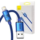 Kép 1/6 - Baseus Crystal Shine USB-Lightning kábel, 2,4A, 2m (kék)