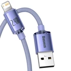 Kép 3/6 - Kabel USB do Lightning Baseus Crystal Shine, 2.4A, 1.2m (fioletowy)