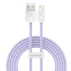 Kép 2/6 - Baseus Dynamic USB-Lightning kábel, 2,4A, 2m (lila)