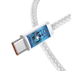 Kép 6/8 - Baseus Dynamic USB-C-USB-C kábel, 100 W, 2 m (fehér)