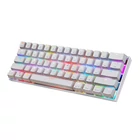 Kép 1/3 - CK62 vezeték nélküli Bluetooth RGB mechanikus billentyűzet (fehér)