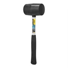 Kép 3/3 - Gumikalapács Deli Tools EDL5616, 0.5kg (fekete)
