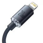 Kép 4/5 - Baseus Crystal USB-C-Lightning kábel, 20W, PD, 1.2m (fekete)