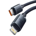 Kép 3/5 - Baseus Crystal USB-C-Lightning kábel, 20W, PD, 1.2m (fekete)