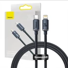 Kép 1/5 - Baseus Crystal USB-C-Lightning kábel, 20W, PD, 1.2m (fekete)