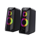 Kép 1/5 - Havit SK202 Számítógépes hangszórók 2.0 RGB (fekete)
