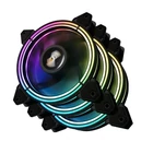 Kép 1/5 - Darkflash CF11 Pro 3in1 ARGB számítógépes ventilátor szett, 120x120 (fekete)