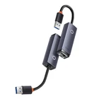 Kép 3/6 - Baseus Lite Series USB-RJ45 hálózati adapter, 1000 Mbps (szürke)