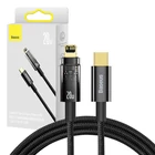Kép 1/6 - USB-C és Lightning kábel Baseus Explorer, 20 W, 1 m (fekete)