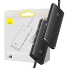 Kép 1/6 - Baseus Lite Series 4 az 1-ben hub, USB - 4x USB 3.0, 1m (fekete)