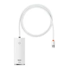 Kép 2/6 - Baseus Lite Series 4 az 1-ben hub, USB - 4x USB 3.0, 1m (fehér)