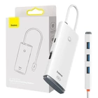 Kép 1/7 - Baseus Lite Series 5 az 1-ben hub, USB-C - 4x USB 3.0 + USB-C + HDMI (fehér)