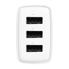 Kép 2/7 - Baseus kompakt gyorstöltő, 3x USB, 17W (fehér)