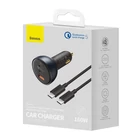 Kép 6/6 - Baseus Qualcomm autós töltő, USB, 2x USB-C, 160W (szürke)