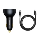 Kép 3/6 - Baseus Qualcomm autós töltő, USB, 2x USB-C, 160W (szürke)