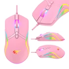 Kép 6/6 - Mysz gamingowa Havit MS1026 RGB 1000-6400 DPI (różowa)