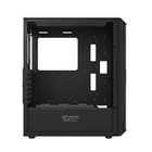 Kép 4/8 - Darkflash DK352 Plus számítógépház + 4 ARGB ventilátor (fekete)