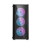 Kép 2/8 - Darkflash DK352 Plus számítógépház + 4 ARGB ventilátor (fekete)