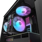 Kép 6/8 - Darkflash DK352 Plus számítógépház + 4 ARGB ventilátor (fekete)