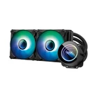 Kép 1/8 - Darkflash DX240 V2 CPU folyadékhűtő ARGB 2x 120x120 (fekete)