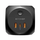 Kép 2/2 - Blitzwolf 3 AC hálózati töltő, BW-PC1, 2x USB, 1x USB-C, (fekete)