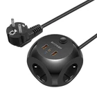 Kép 1/2 - Blitzwolf 3 AC hálózati töltő, BW-PC1, 2x USB, 1x USB-C, (fekete)