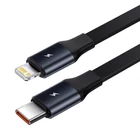 Kép 3/5 - Baseus Enjoyment autós töltő USB-C + Lightning kábellel, 3A, 30W (fekete)