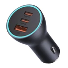 Kép 4/7 - Baseus Golden Contactor Pro autós töltő, 2x USB-C, 1x USB, 65W (szürke)