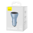 Kép 6/6 - Baseus Golden Contactor Pro autós töltő, 2x USB-C, 1x USB, 65W (kék)