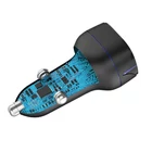Kép 6/6 - VFAN C11 autós töltő, USB + USB-C, PD 20W + QC 3.0, LED (fekete)