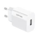 Kép 5/8 - VFAN E01 hálózati töltő, 1x USB, 2,4A + Lightning kábel (fehér)
