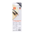 Kép 3/3 - Mini jack 3.5mm AUX kábel VFAN L04 1m, aranyozott (fekete)