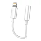 Kép 2/3 - VFAN L07 Lightning 3.5mm-es mini jack 3.5mm-es AUX kábel, 10cm (fehér)