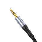 Kép 3/5 - VFAN L11 mini jack 3.5mm AUX kábel, 1m, aranyozott (szürke)