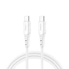 Kép 1/5 - USB-C-USB-C kábel VFAN P05, 60W, PD, 1m (fehér)